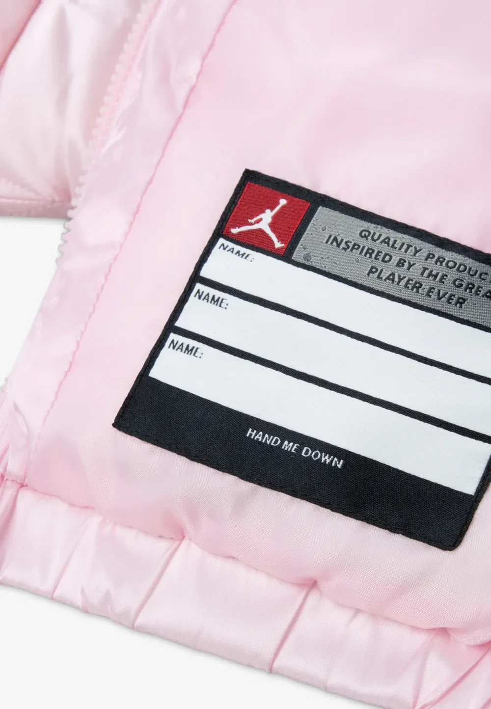 Зимняя стеганая куртка-пуховик с ромбовидным рисунком Jordan, Pink Foam — фото 3