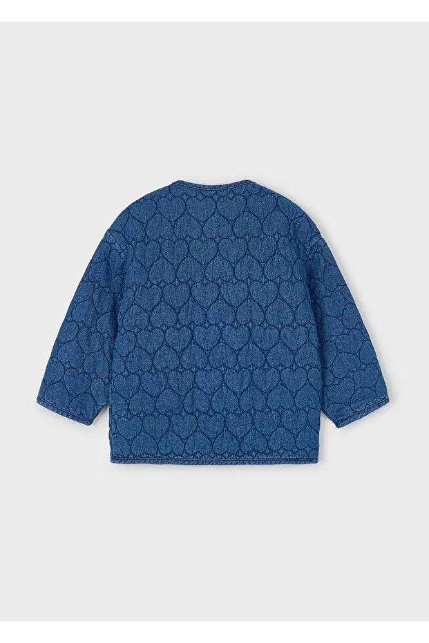 Детское пальто для девочек стеганое Mayoral, Navy Blue — фото 3