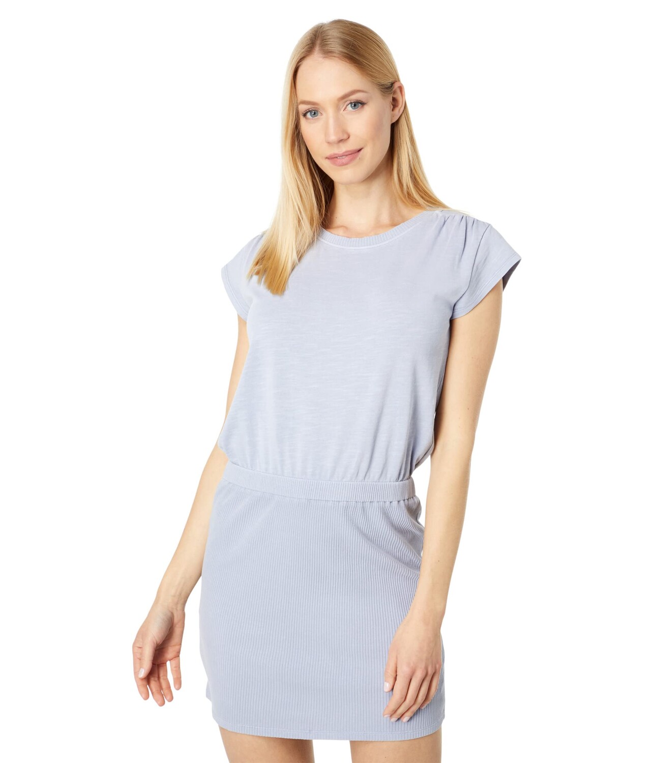 

Платье Splendid, Akela Cotton Jersey Dress with Rib Skirt