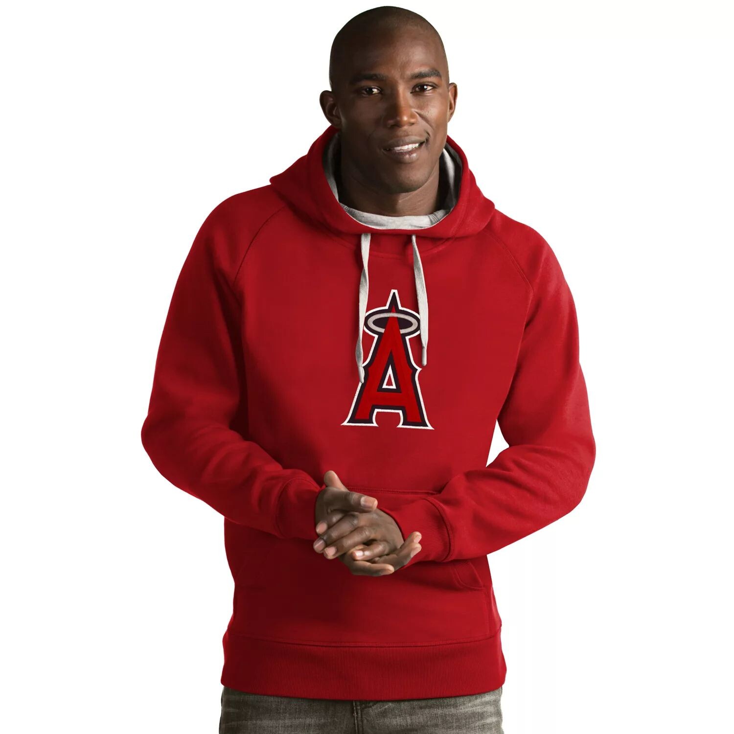 

Мужская толстовка с логотипом Los Angeles Angels of Anaheim Victory Antigua