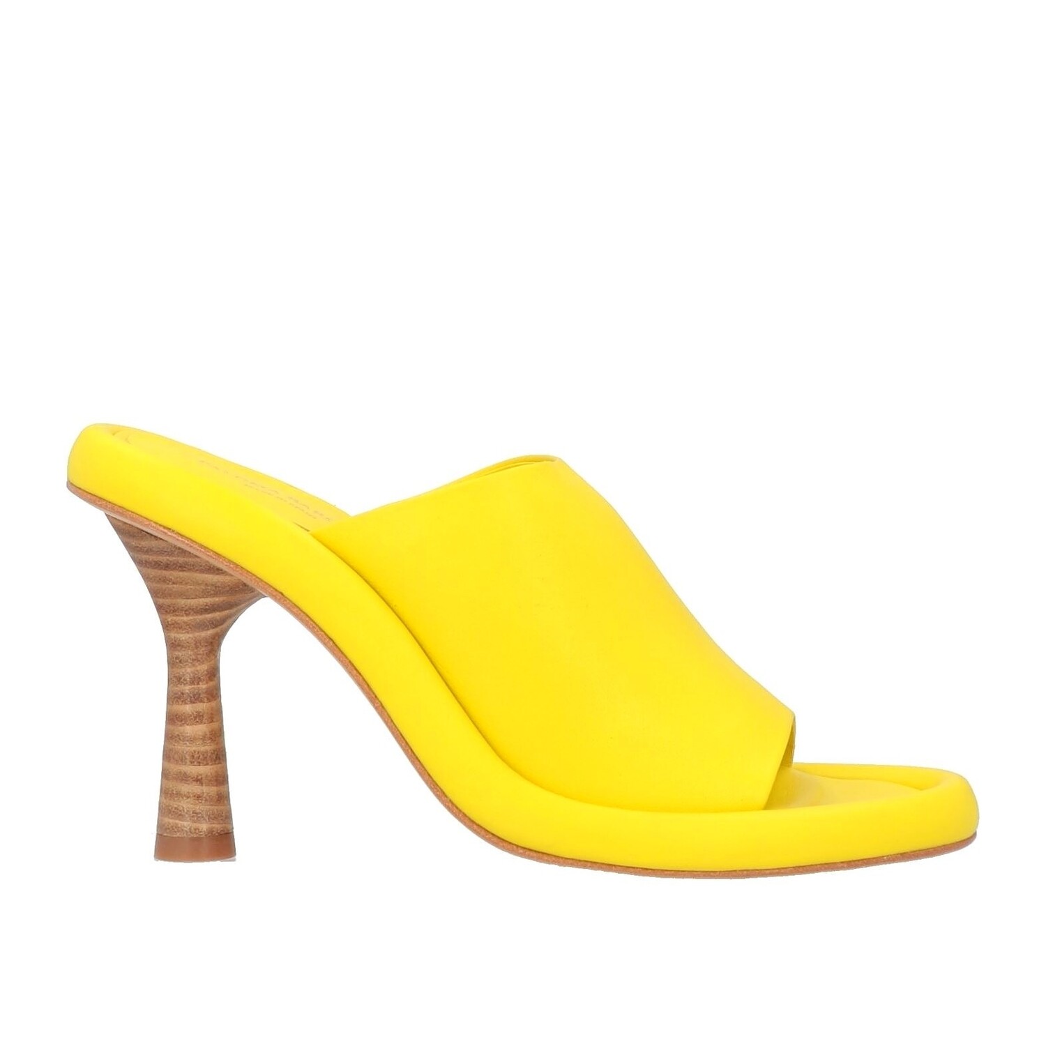 

Босоножки Paloma Barceló Leather Round Toeline Spool Heel, желтый