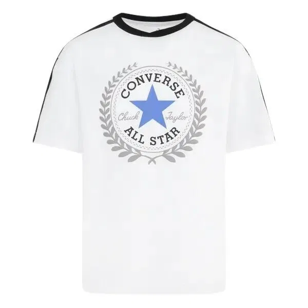 Детское футболка с полосами Rec Club Stripe Converse, Weiss