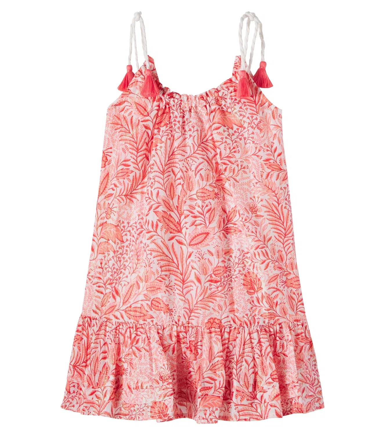 Платье с принтом Billie Poupette St Barth Kids, розовый