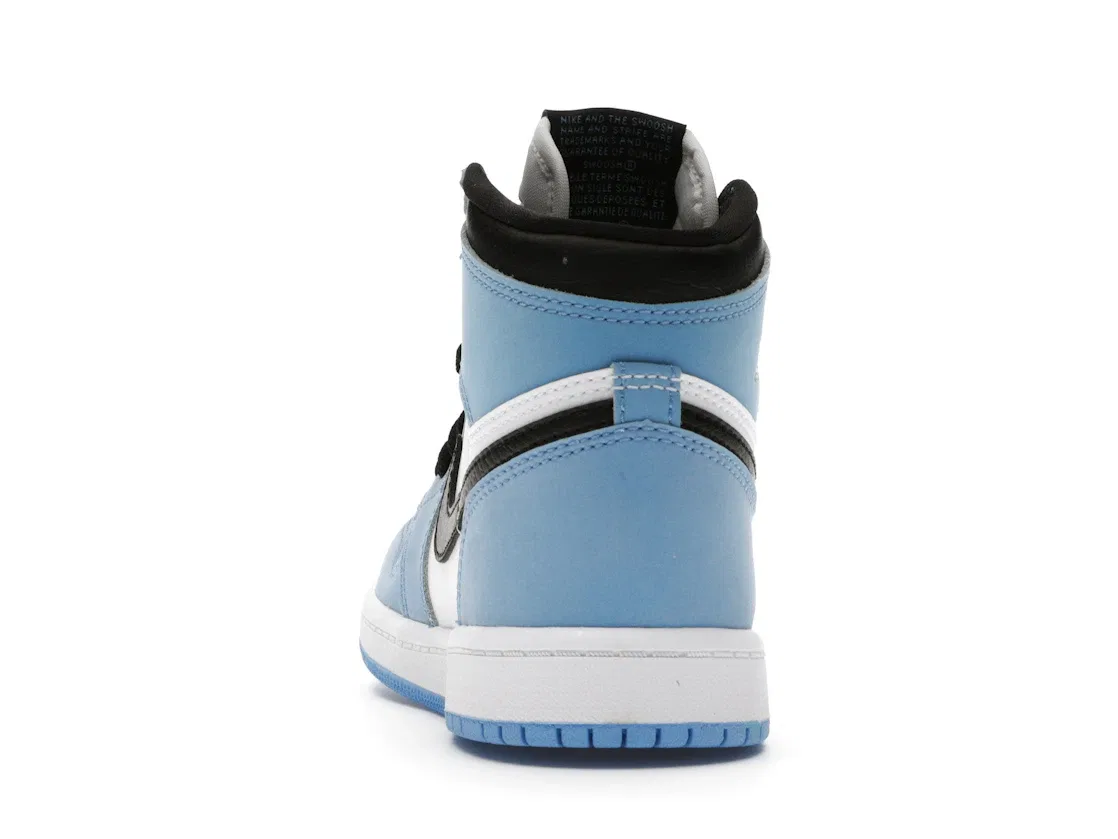 Детские кроссовки с перфорацией Jordan 1 Retro High OG Jordan, University Blue/White-Black-University Blue — фото 4