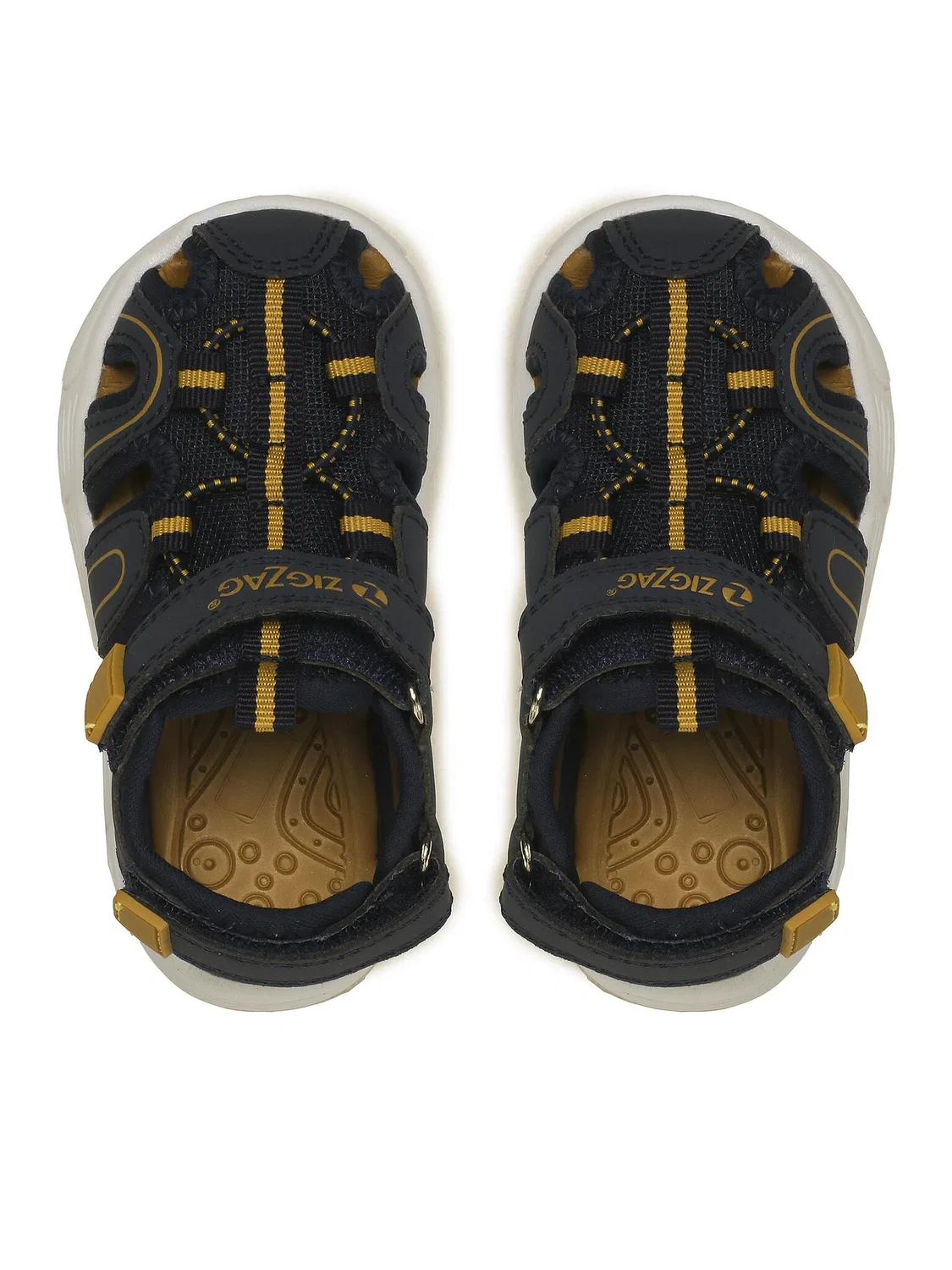 Сандалии для мальчика Niagien Kids Closed Sandal Zigzag, синий — фото 4