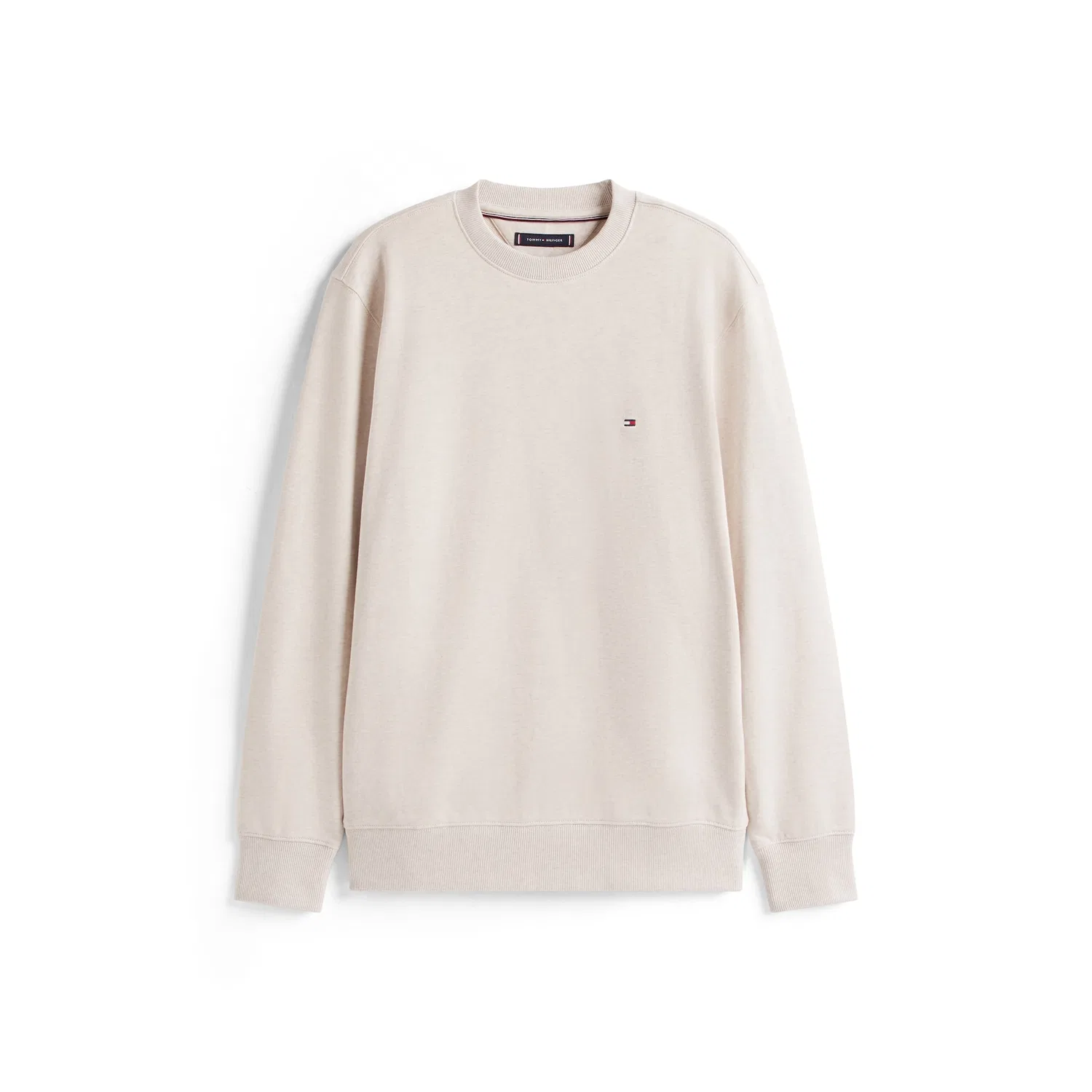 Мужской свитшот с круглым вырезом Tommy Hilfiger, Heathered Oatmilk — фото 4