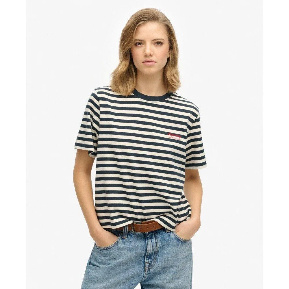 Женская футболка с прямым кроем Country Club Superdry, Blau