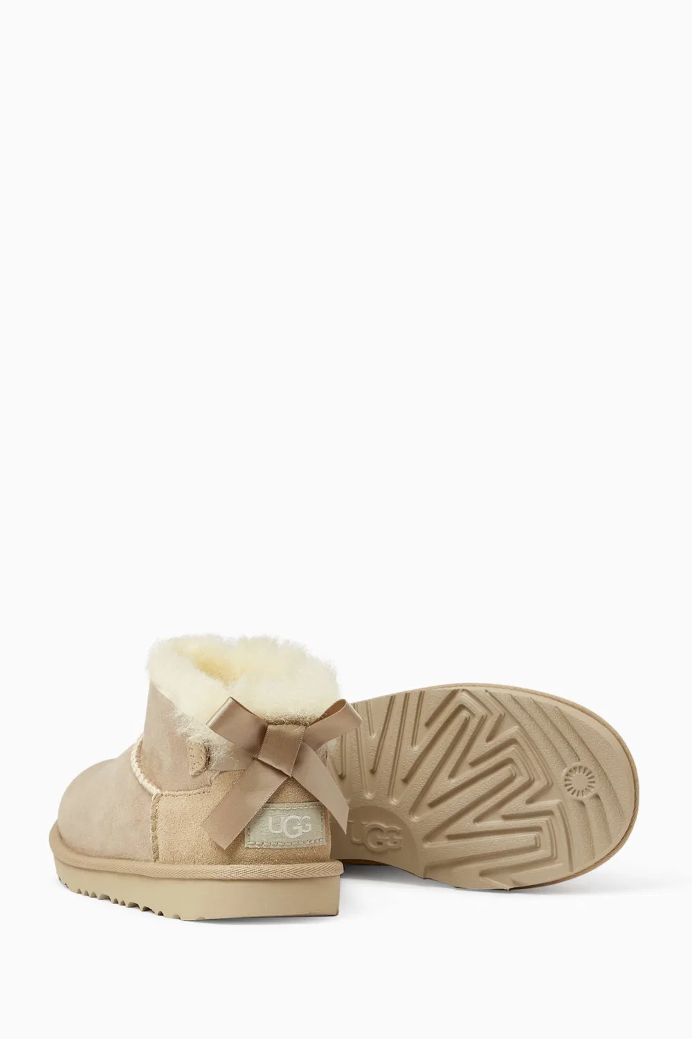 Ботинки Ultra Mini Bailey Bow UGG, нейтральный — фото 3