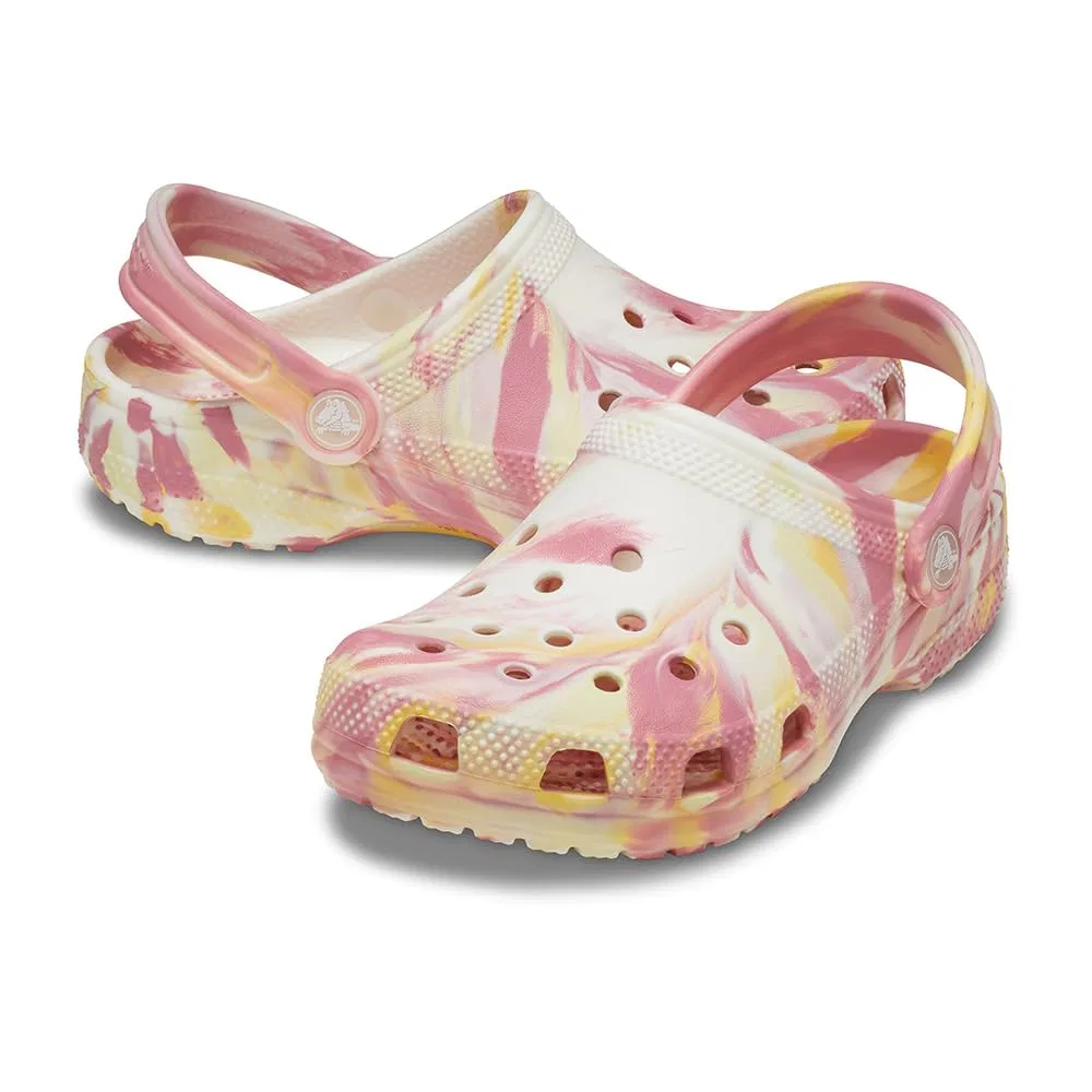 Детские сабо для девочек Crocs Classic Clog, Daylily Multi — фото 2