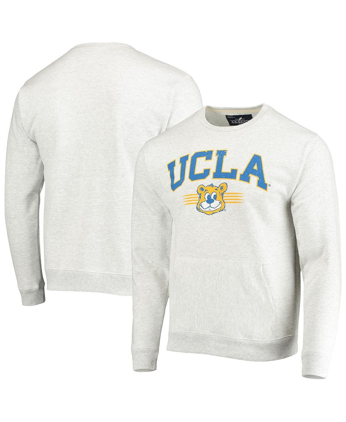 

Мужская серая меланжевая толстовка ucla bruins upperclassman pocket pullover sweatshirt League Collegiate Wear, мульти