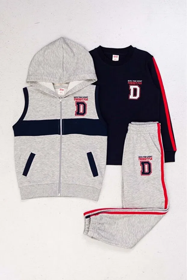 Детский спортивный комплект для мальчиков с принтом Sportswear Generic Brands, Giri Melange