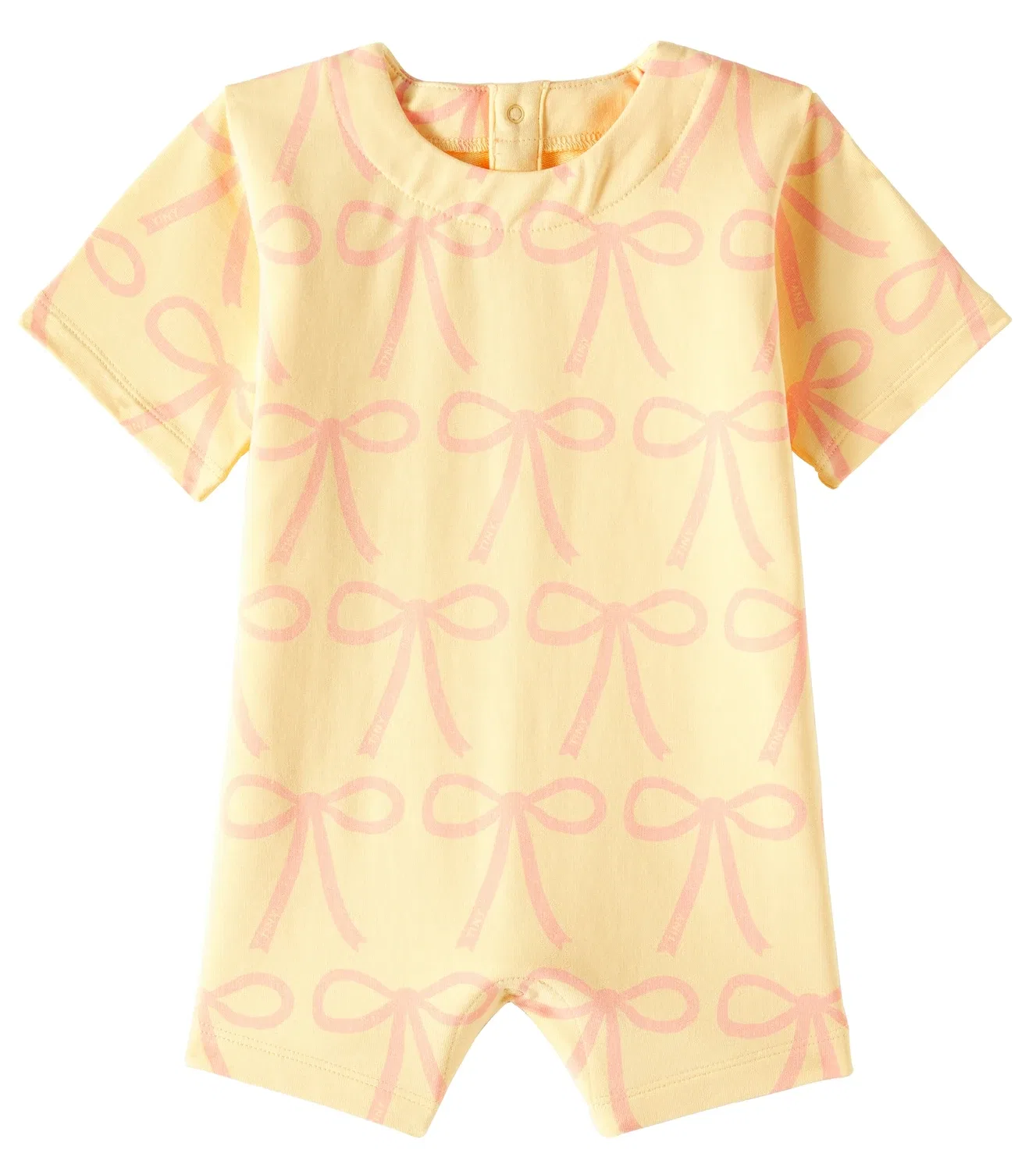 Комбинезон из хлопкового джерси Baby Bows Tinycottons, желтый