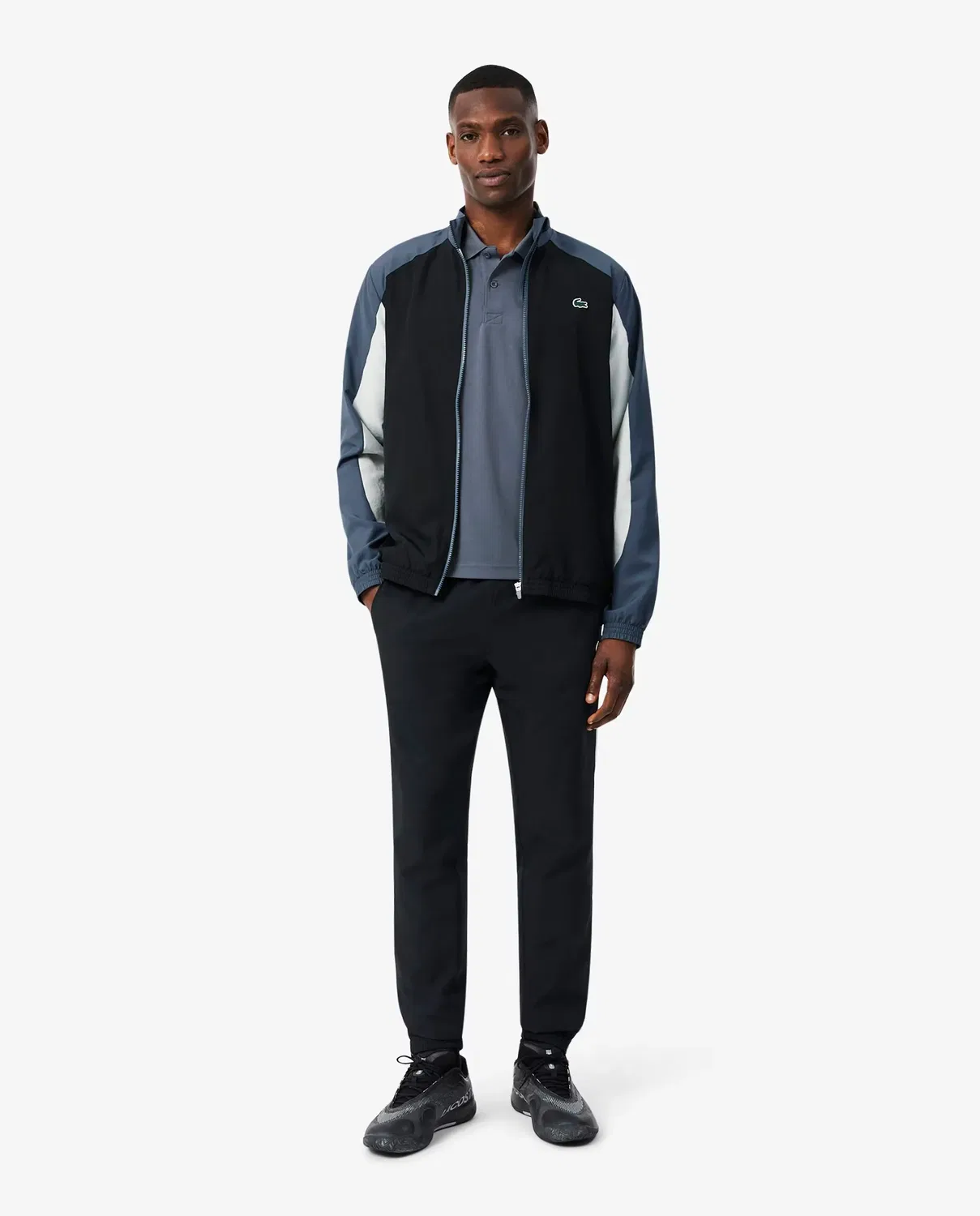 Мужской спортивный костюм с цветными блоками Lacoste, Negro