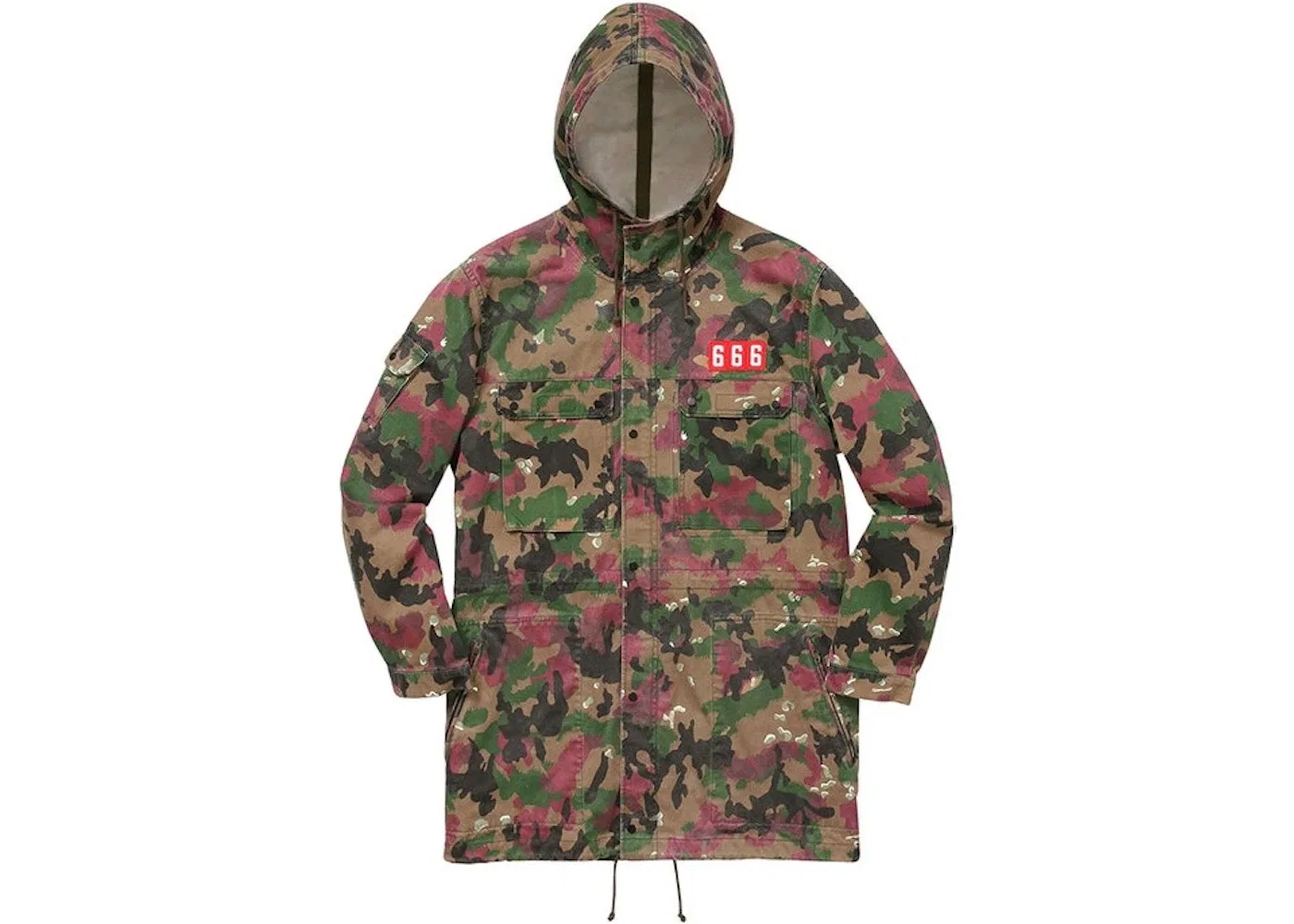 Мужская куртка-парка с камуфляжным принтом Supreme, Swiss Camo