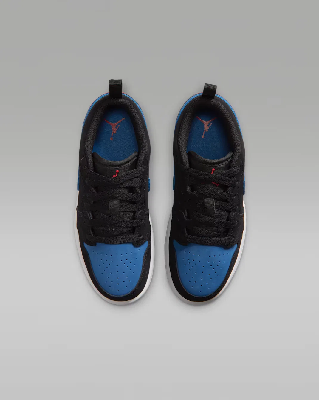 Детские кроссовки Jordan 1 Low, Black/True Blue/Varsity Red/Summit White — фото 4