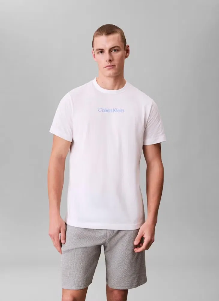 Футболка домашняя с коротким рукавом Lounge Cotton Classics Calvin Klein, белый
