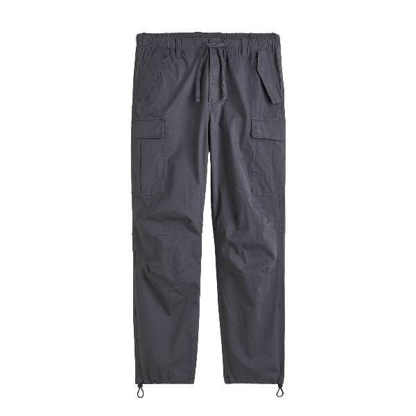 

Брюки H&M Regular Fit Ripstop Cargo, темно-серый