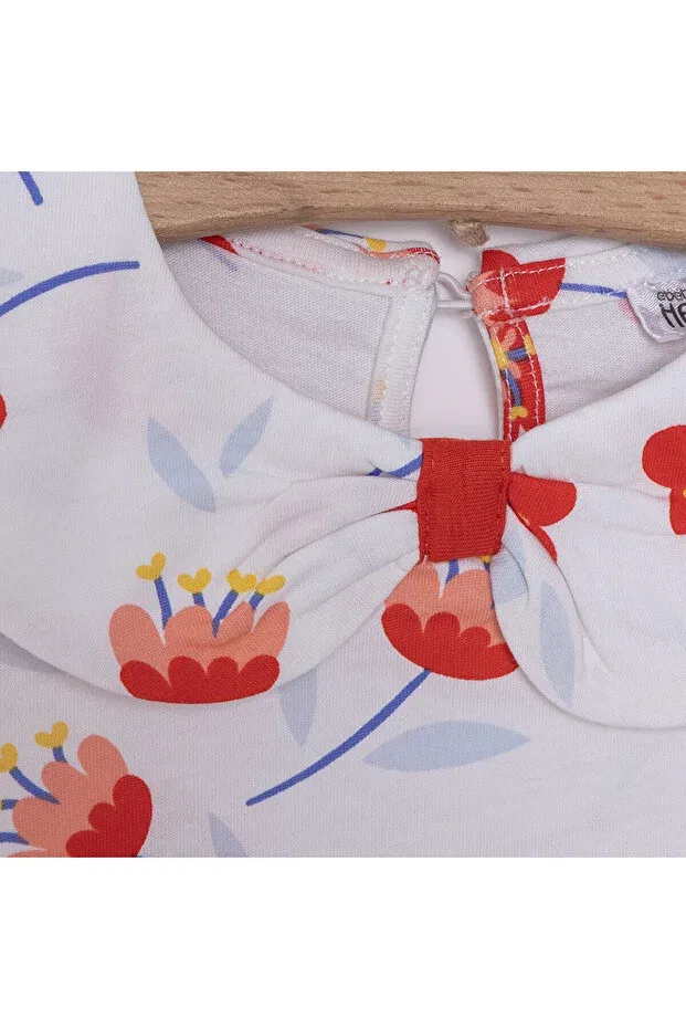 Детская футболка с принтом Spring Memories Ebebek Hello Baby, Ecru — фото 3