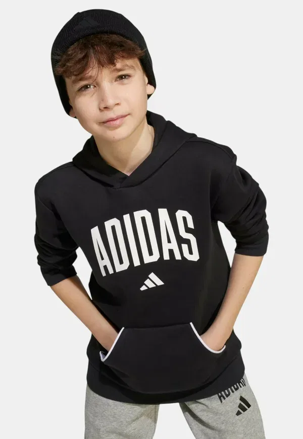 Сезонные вещи первой необходимости, университетская типография - худи Adidas Sportswear, черный — фото 3