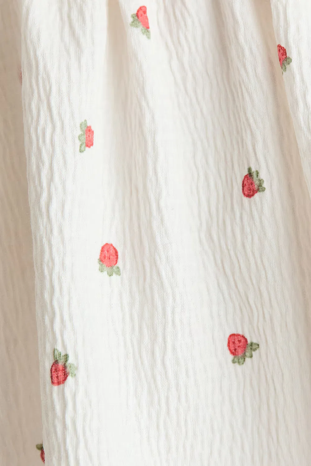 Платье-Комбинация из жатой ткани H&M, Weiß/Beeren — фото 2