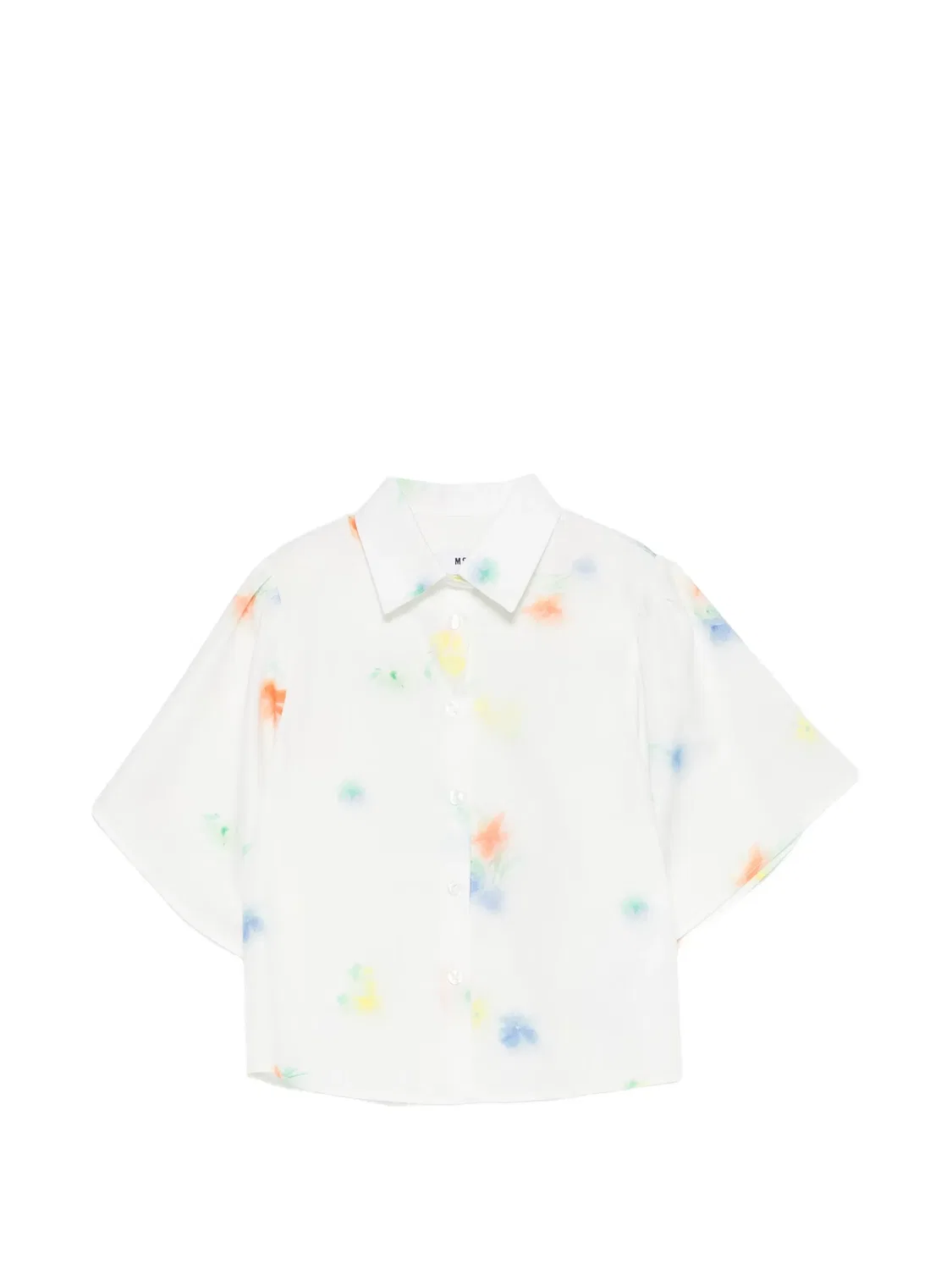 Рубашка с коротким рукавом MSGM, белый