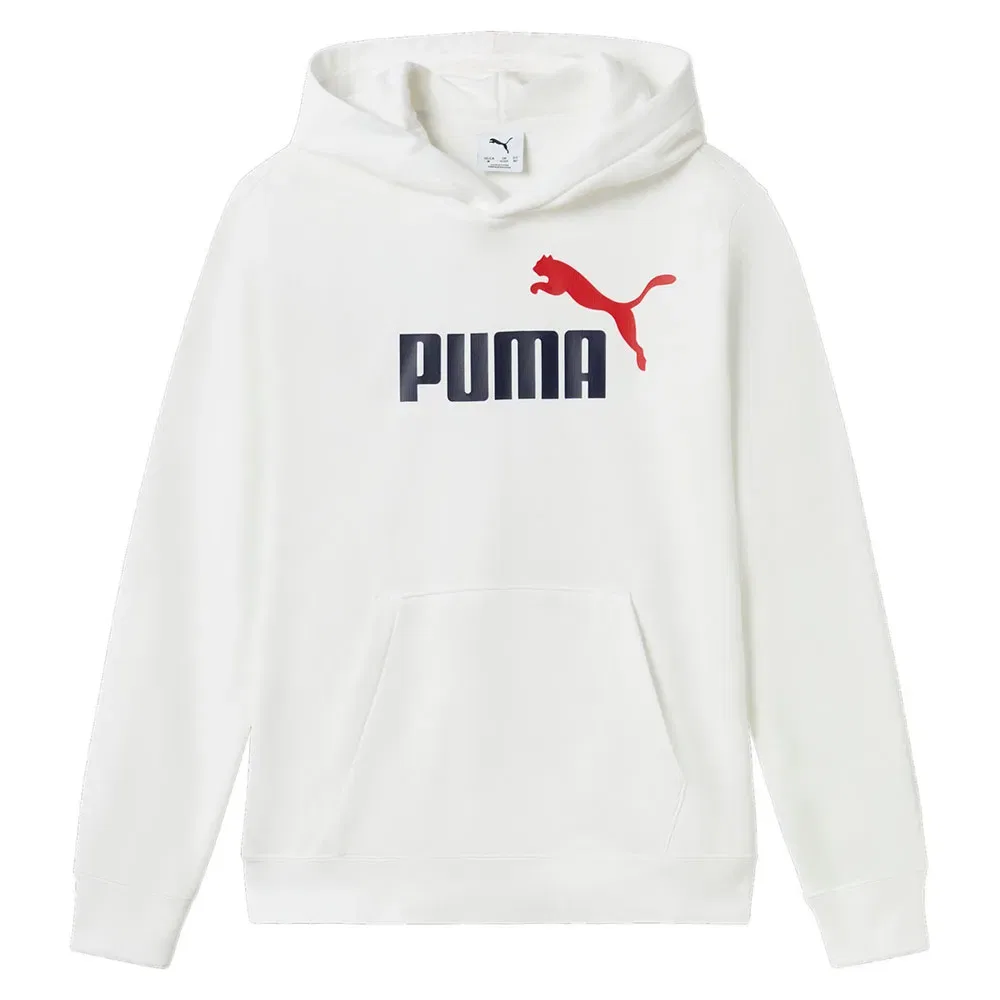 Детский худи для девочек с принтом Ess 2 Color N?1 Logo Puma, White