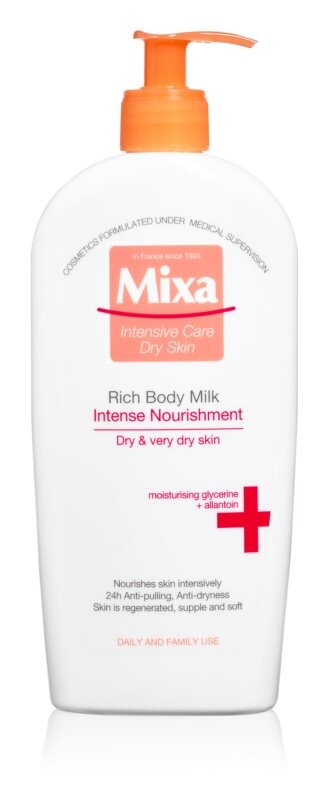 

Питательное молочко для тела для очень сухой кожи MIXA Intense Nourishment