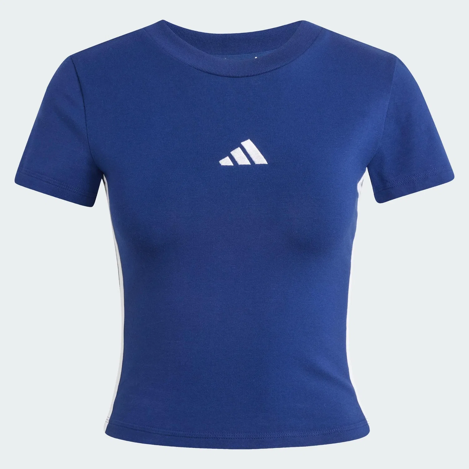 Детская футболка с длинным рукавом Essentials 3-Stripes Slim Adidas, Цвет Dunkelblau / Weiss