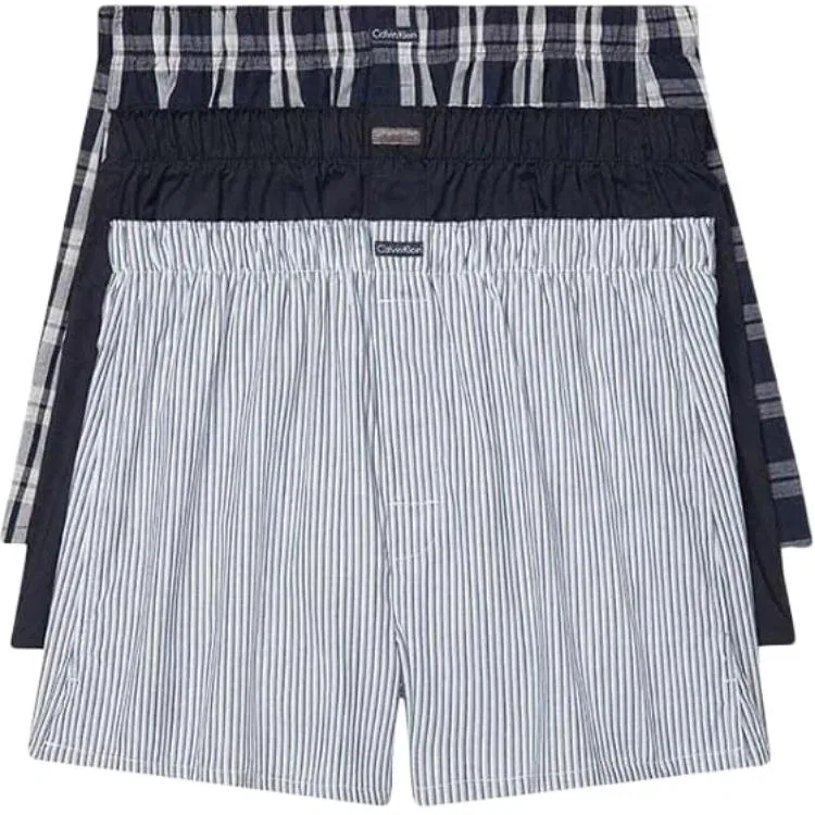 Мужские боксеры Calvin Klein, 3 штуки, Dark Blue+Light Blue+Blue