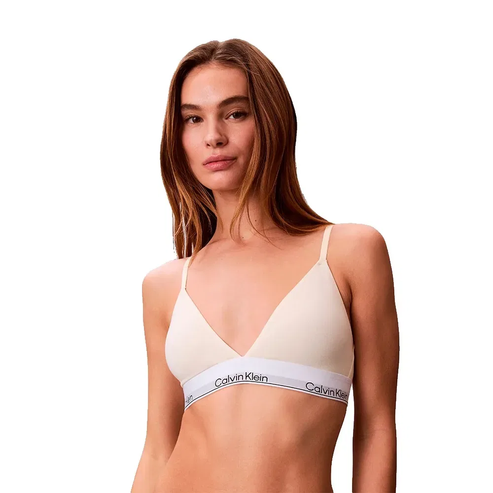 Треугольный бюстгальтер Calvin Klein, бежевый