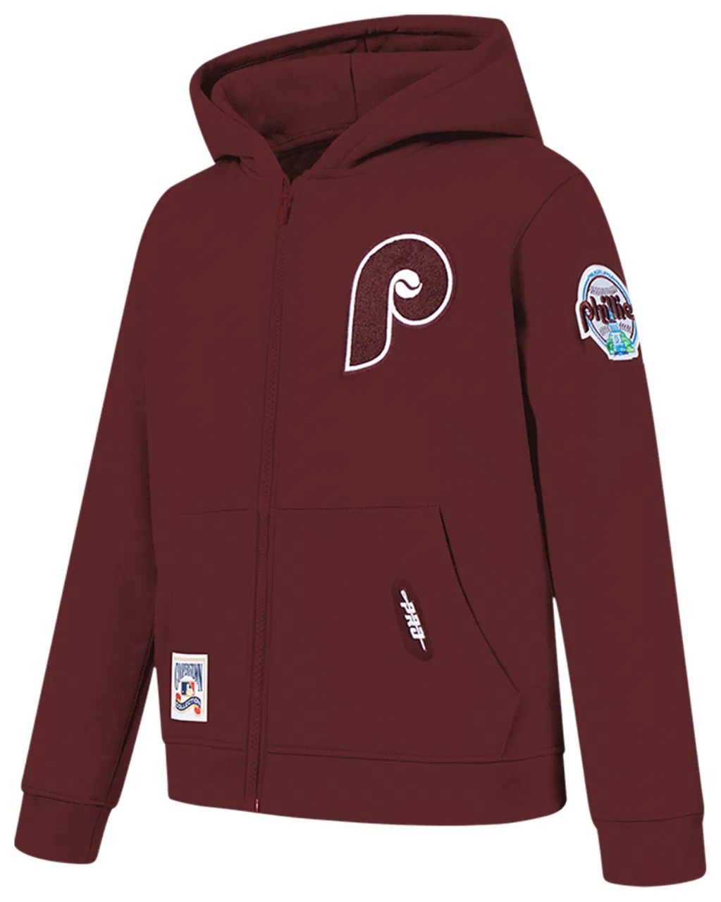 Худи для мальчиков Classic Flc Fz Philadelphia Phillies Pro Standard, цвет Wine — фото 3