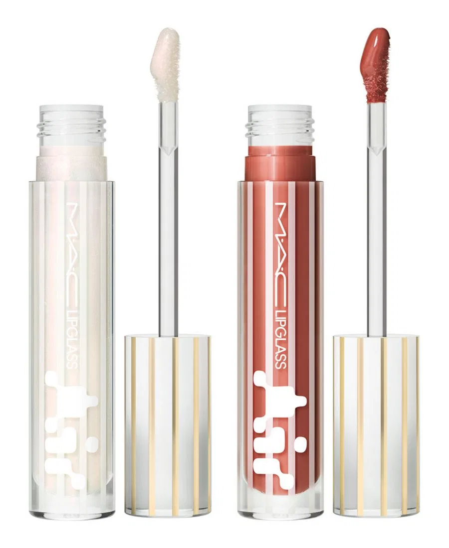 Комплект из 2 мини-блесков для губ Lipglass Air MAC, Ice Baby, Love Me — фото 2