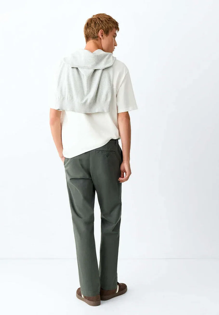 Подростковые - чиносы Mango Kids, Light Green — фото 2
