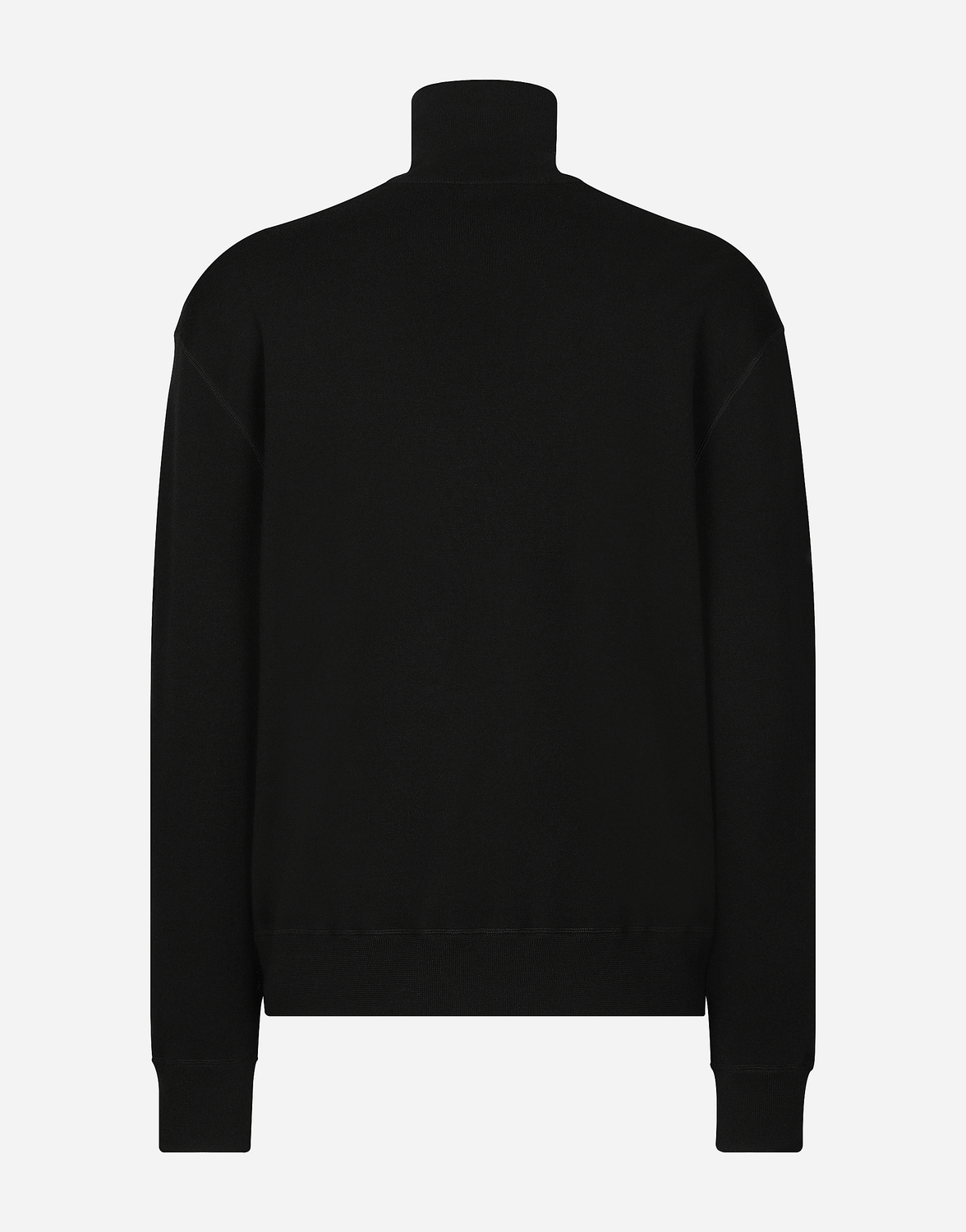 Толстовка Dolce & Gabbana Cashmere And Silk Zip-Up With DG Patch, черный — фото 2