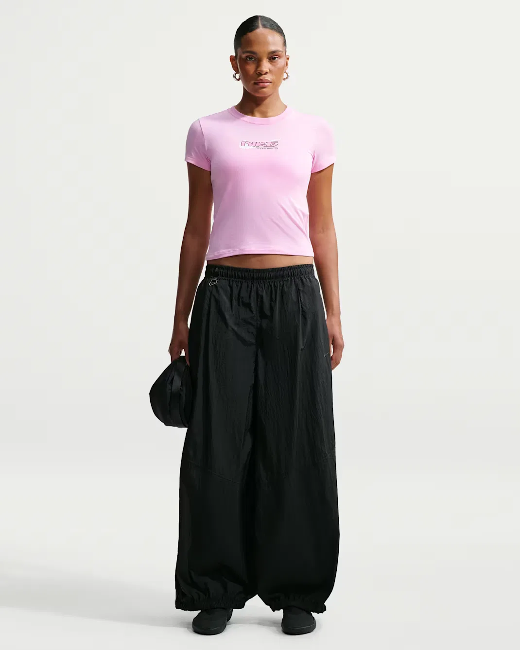 Женская облегающая укороченная футболка в стиле Mod Nike Sportswear Chill Knit, Pink Rise — фото 4