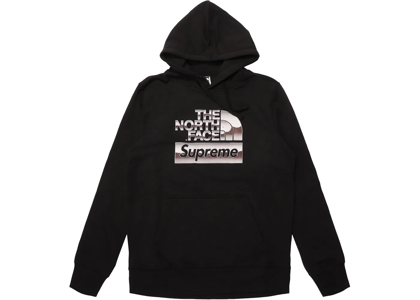 Мужская худи с металлическим логотипом Supreme The North Face, Black
