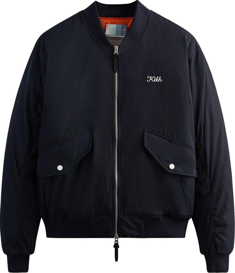 

Куртка Kith Dumont Flight Bomber Jacket 'Black', черный