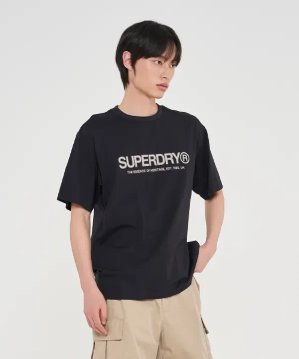 Футболка с логотипом Core, Superdry, черный