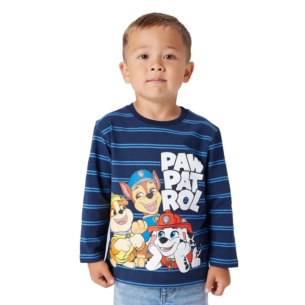 Детская футболка с длинным рукавом Joshue Paw Name it, Blue