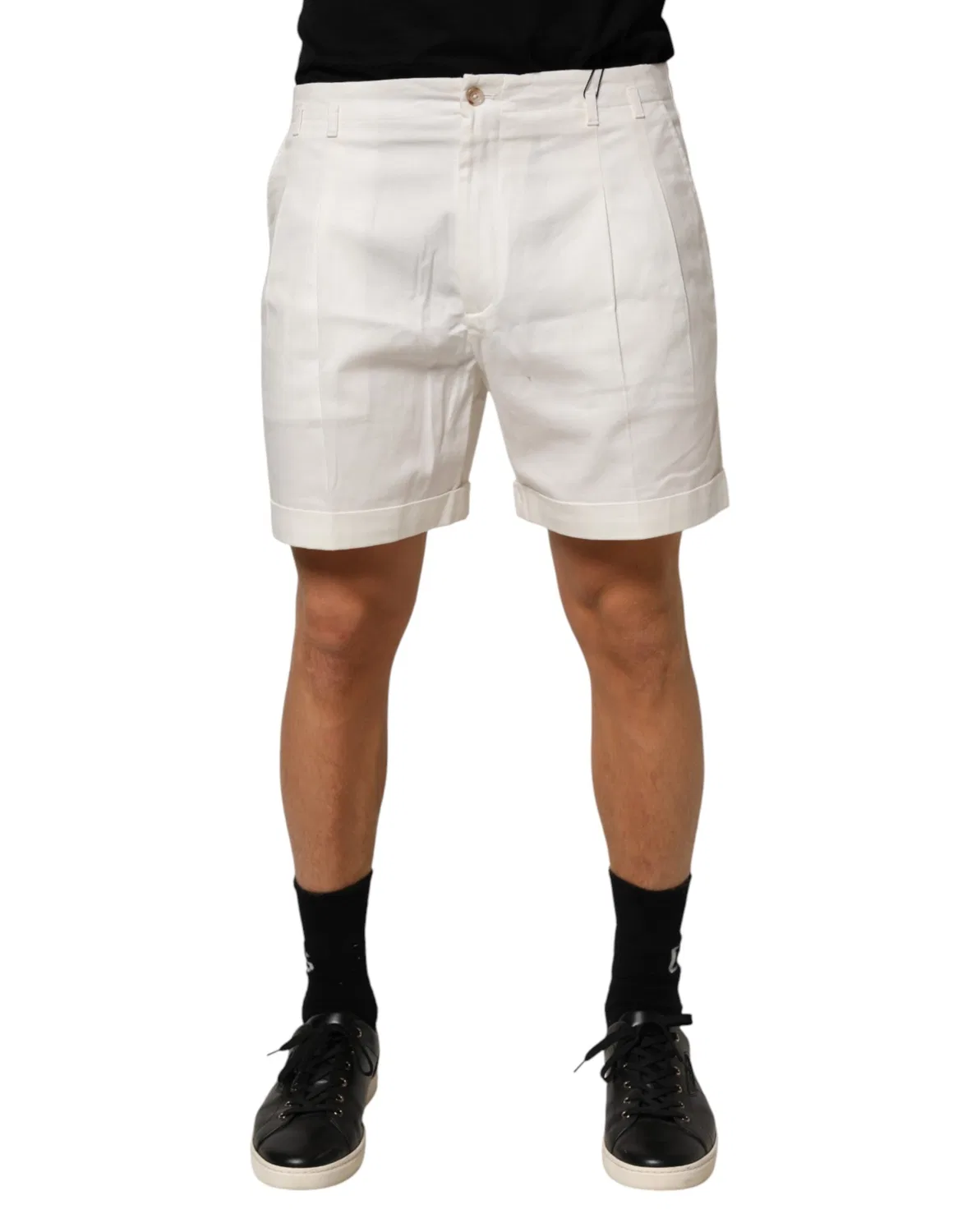 Мужские шорты-бермуды хлопковые Bermuda Dolce & Gabbana, White