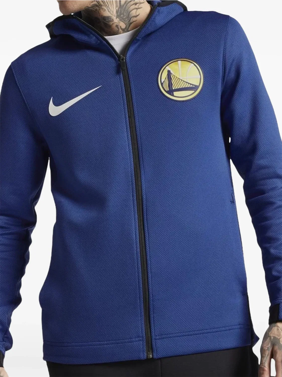 Худи с логотипом NBA GS Warriors Nike, синий