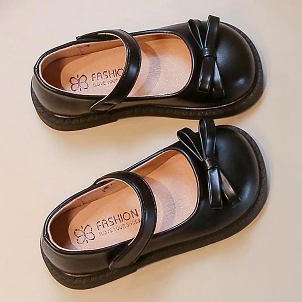 Детские туфли Мэри Джейн для девочек Princess Party School Flats IvoireCh, Black — фото 4