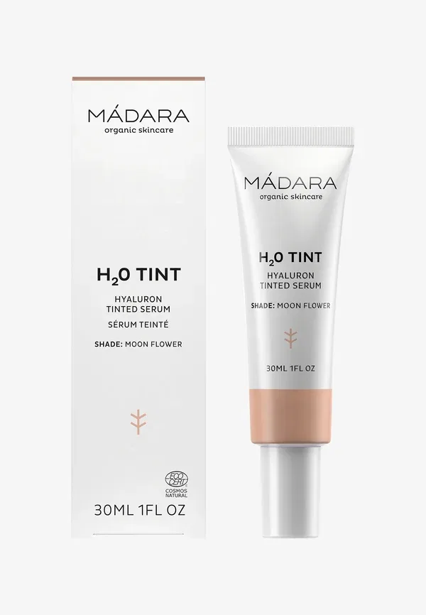 Тонирующий увлажняющий флюид с гиалуроновой кислотой H2O tint hyaluron tinted serum Madara, Moon Flower, 30 мл MáDara, цвет moon flower — фото 2