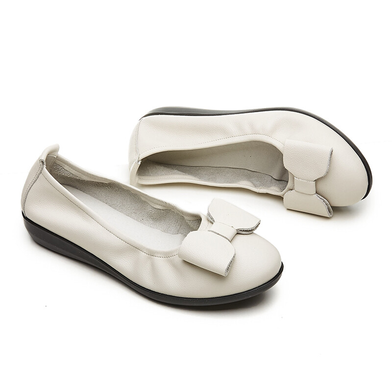 Туфли женские повседневные Women's Casual Shoes Women's Aokang, кремовый — фото 4