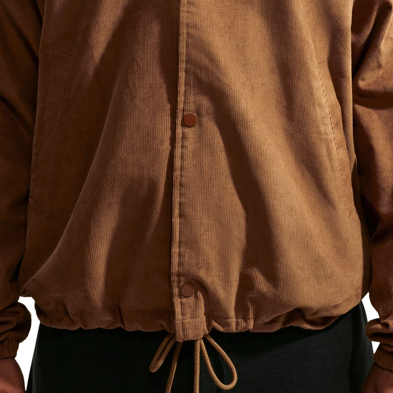 Мужская куртка из вельвета с принтом Nike Club Cord Coaches Jacket NCC, Nike, Ale Brown Sanddrift — фото 4