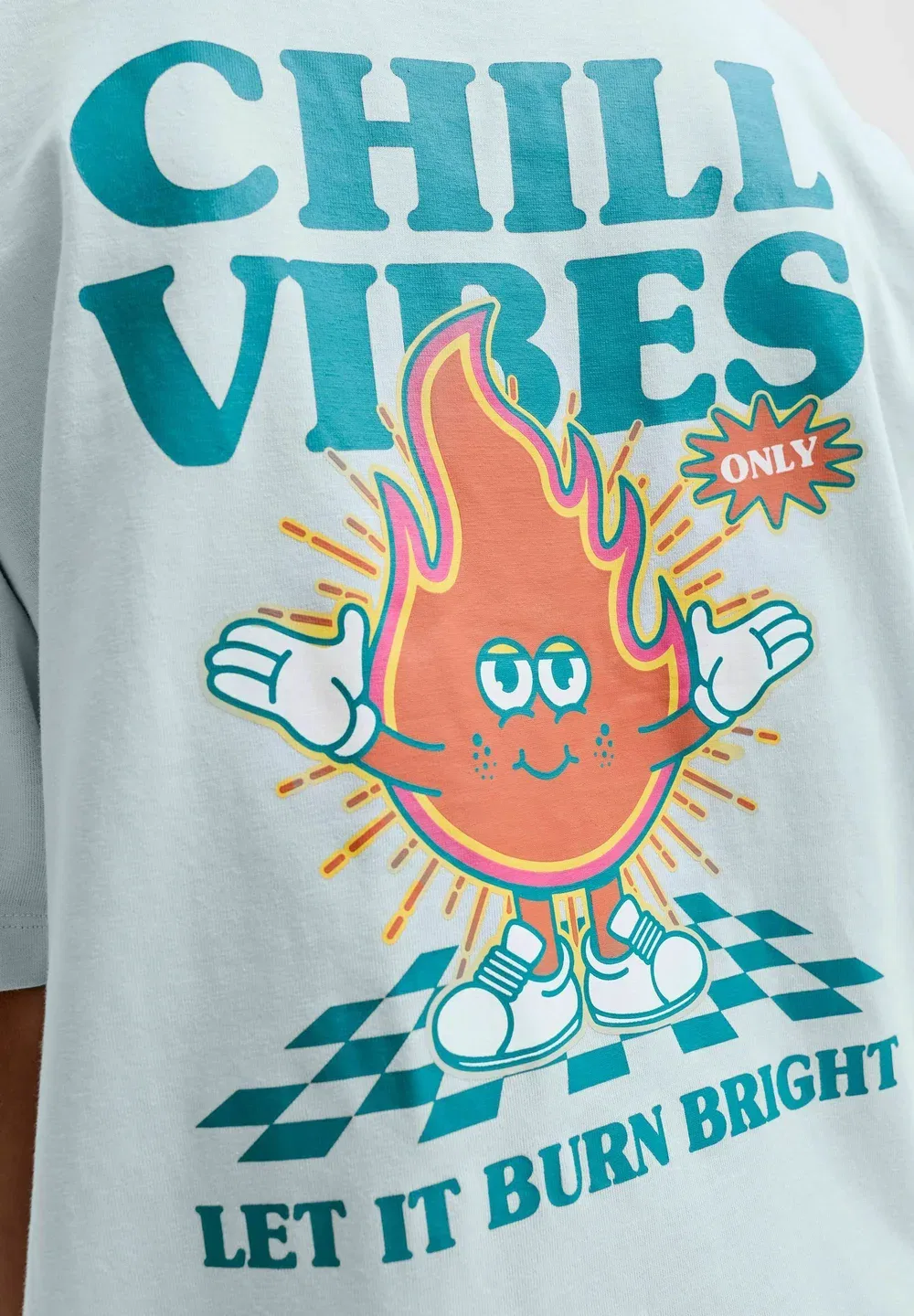 Футболка с принтом на спине, футболка для мальчиков - футболка с принтом Jack & Jones Junior, Ice Water — фото 4