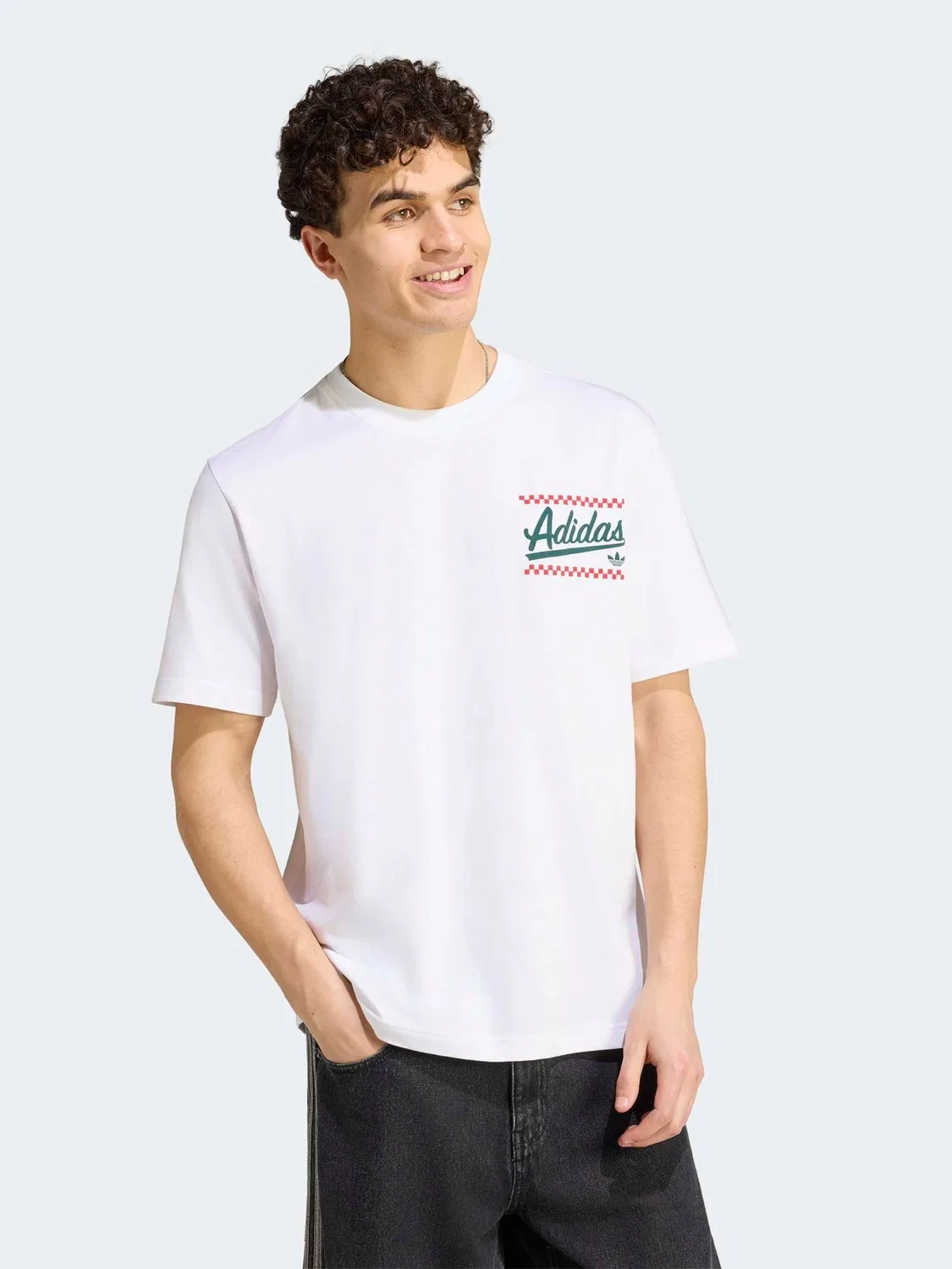 Футболка свободная Graphic Pizza 20 adidas, белый