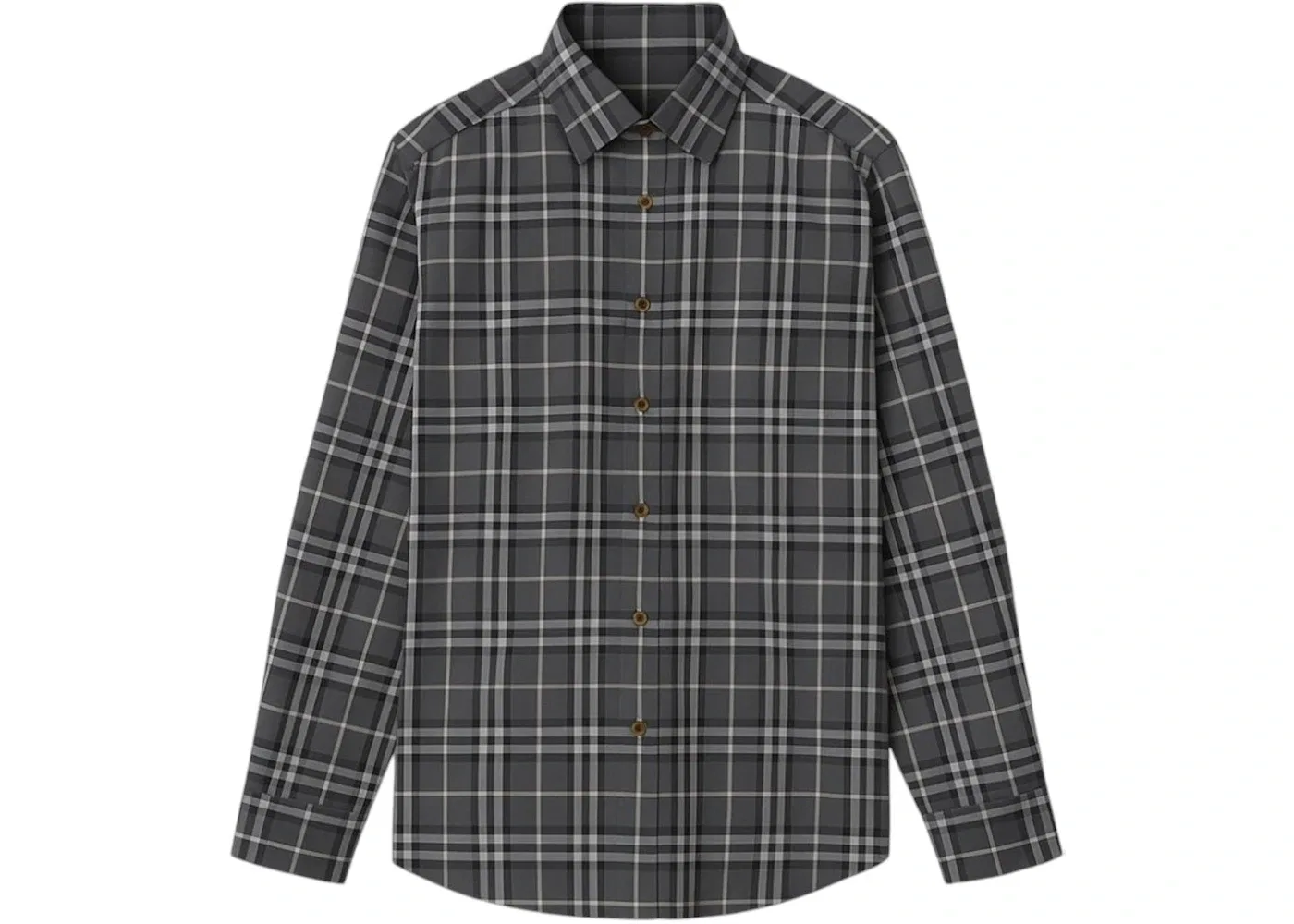 Мужская рубашка из фланели с клетчатым принтом Burberry, Grey