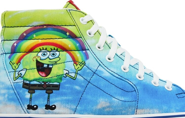 Кеды Vans SpongeBob SquarePants x Sk8-Hi 38 DX Imagination, разноцветный — фото 2