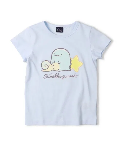Детская футболка с принтом Sumikko Gurashi Crescent, Sax Blue